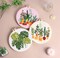 Embroidery Kits for Adults Beginner, European Style Garden Plant Green Leaf Stamped Embroidery Starter Kit,DIY Sewing Practice, Needlepoint Cross Stitch Kit,Set of 3